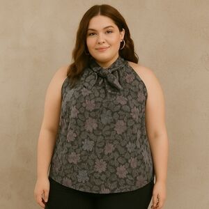 J.Crew Collection Tie Neck Top in Shimmering Floral Jacquard – Size 3X - NWT